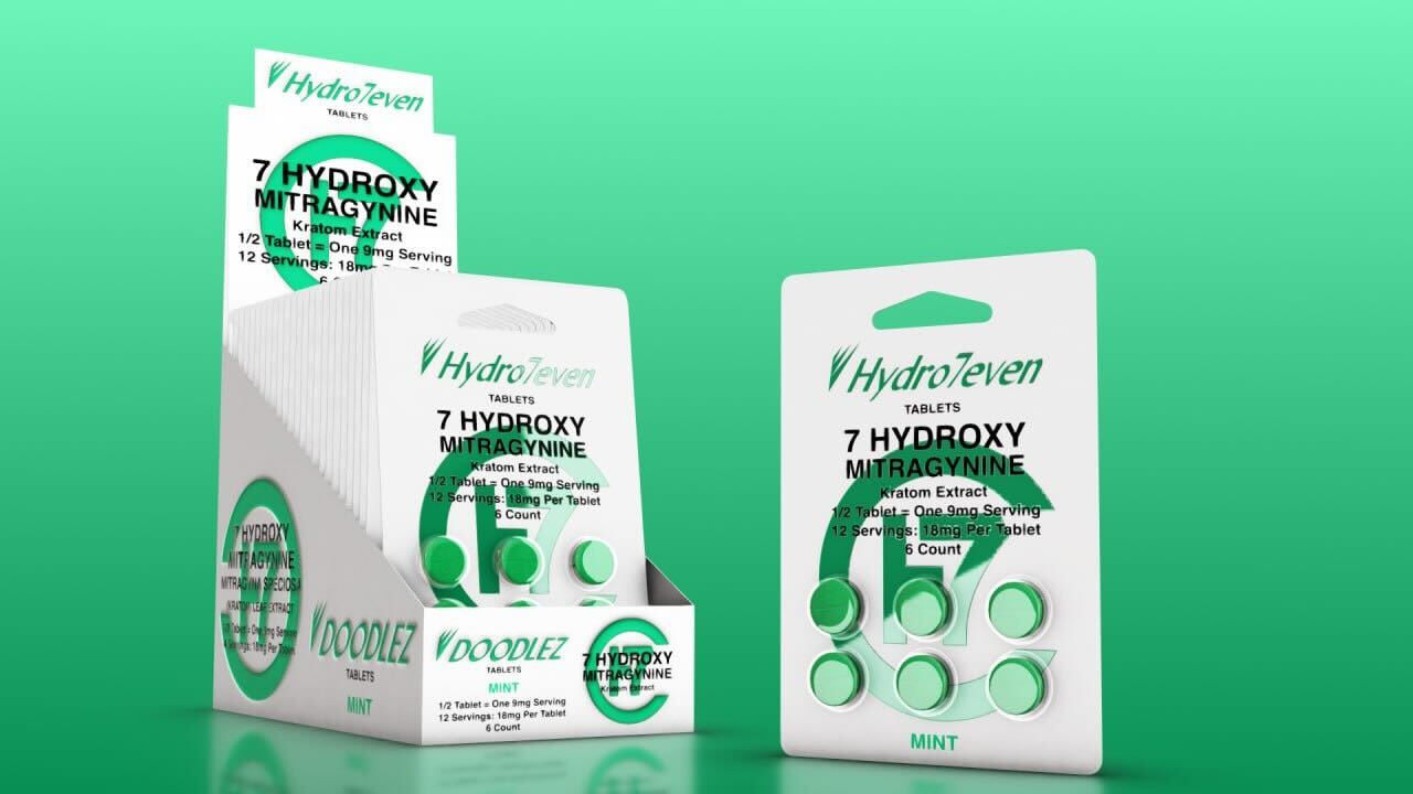 Doodlez 7-Hydroxy Tablets – 18mg 7-OH – Display Box (20 x 6ct)