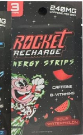 Rocket Recharge Energy Strips – 3 Strips | Display Box of 25