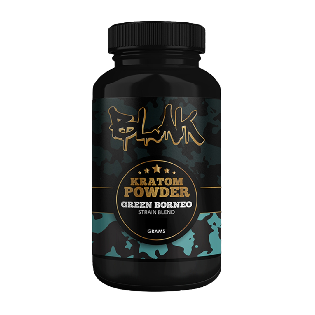 Blak Green Borneo Kratom Strain Blend Powder