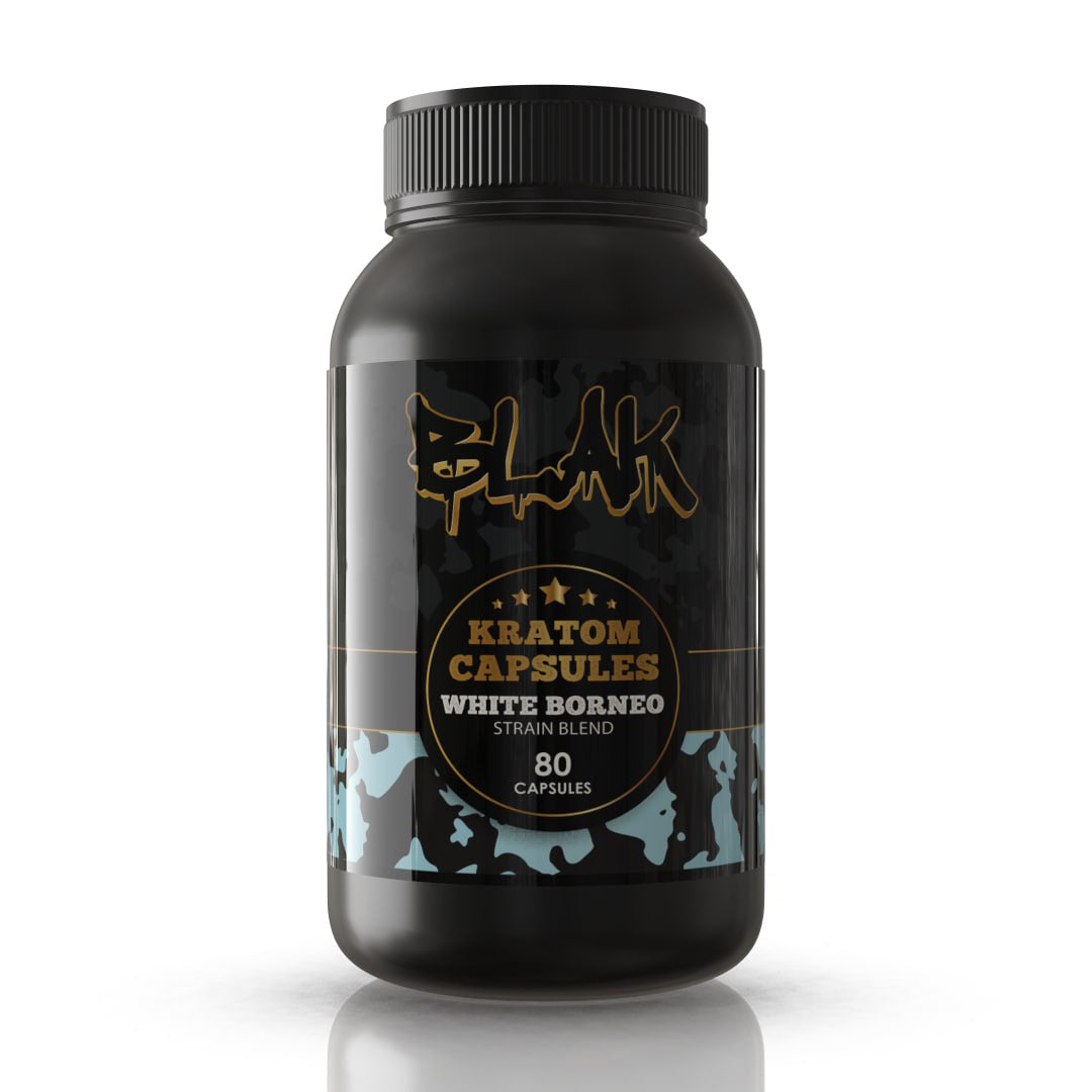 White Borneo Kratom Capsules – 80ct Bottle