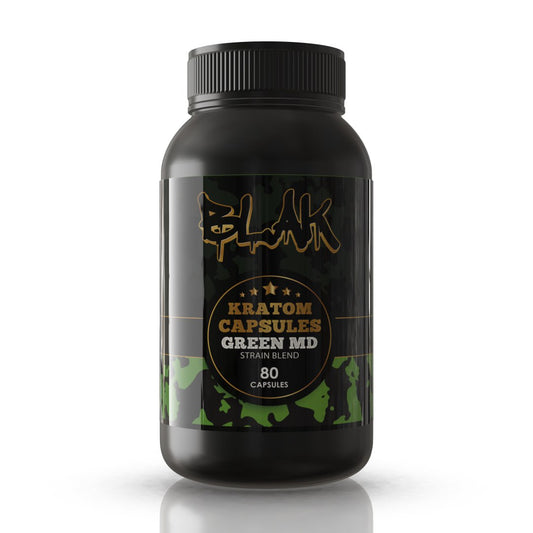 Blak Green Maeng Da Kratom Capsules – 80ct Bottle