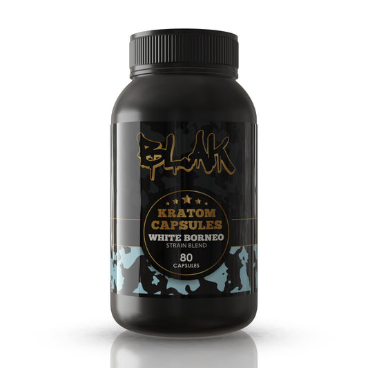 White Borneo Kratom Capsules – 80ct Bottle